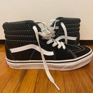 Kids Black High Top Vans
